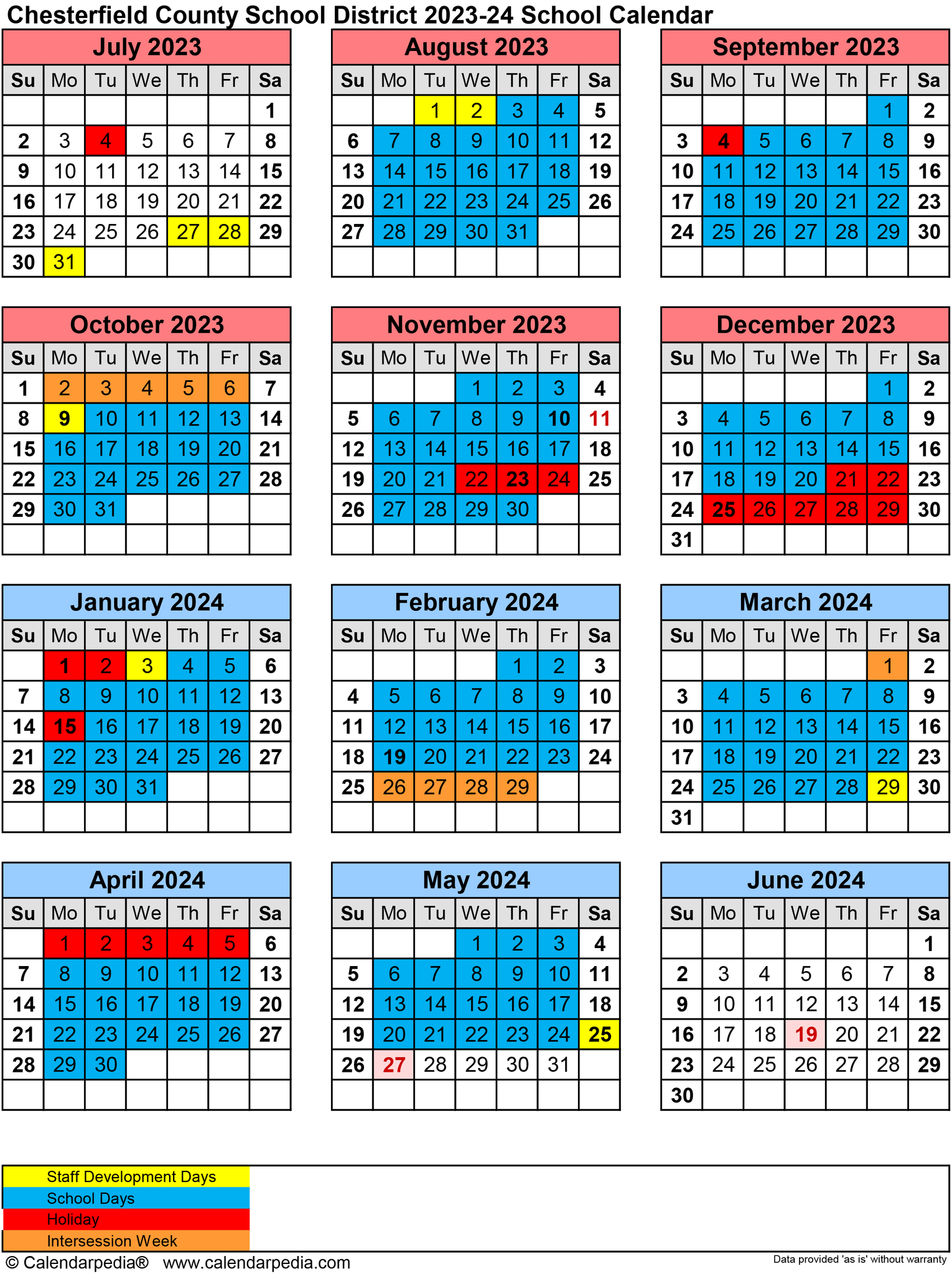 2023-2024 CCS Calendar
